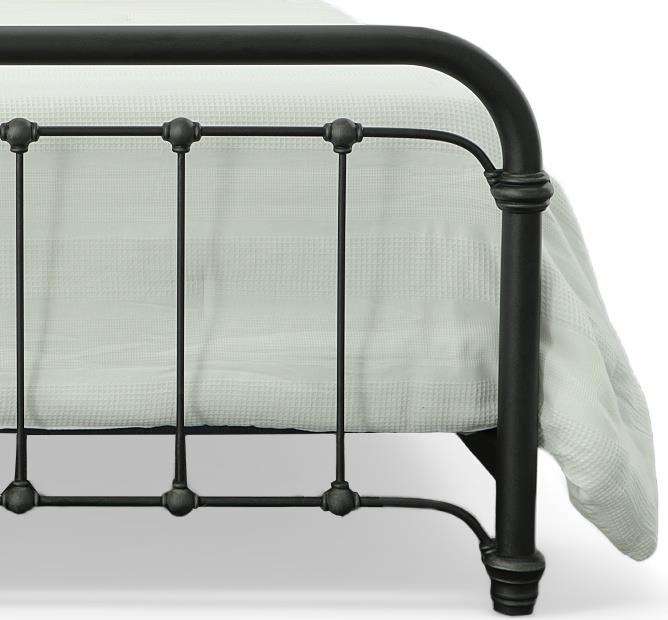 Wesley allen braden queen metal bed in cheap aged iron